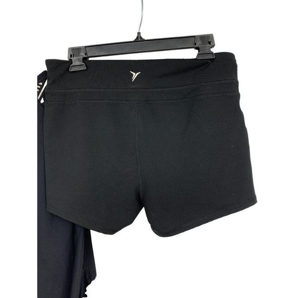 Old Navy Active Lot Of 2 Workout Shorts Top Black Large 1803 - Picture 6 of 8